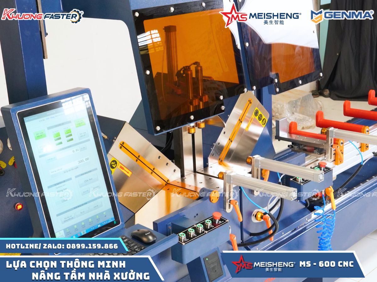 Máy Cắt Nhôm 2 Đầu Meisheng Ms 600 CNC Ngoại Tuyến